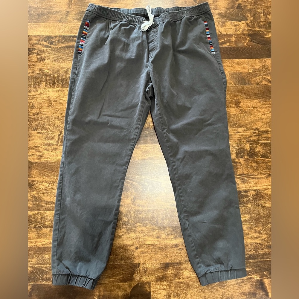 Wowie Charcoal Joggers with Multicolor Stripes